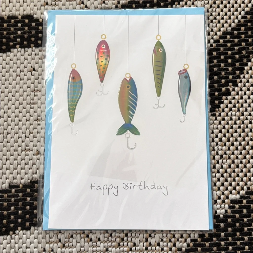 🆕Papyrus Fishing Birthday Greeting Card
